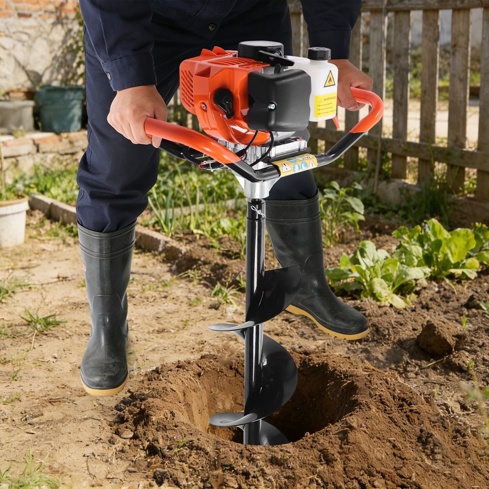 Post Hole Digger, 2.3hp Post Hole Digger With Auger Digging Bits， 2-stroke