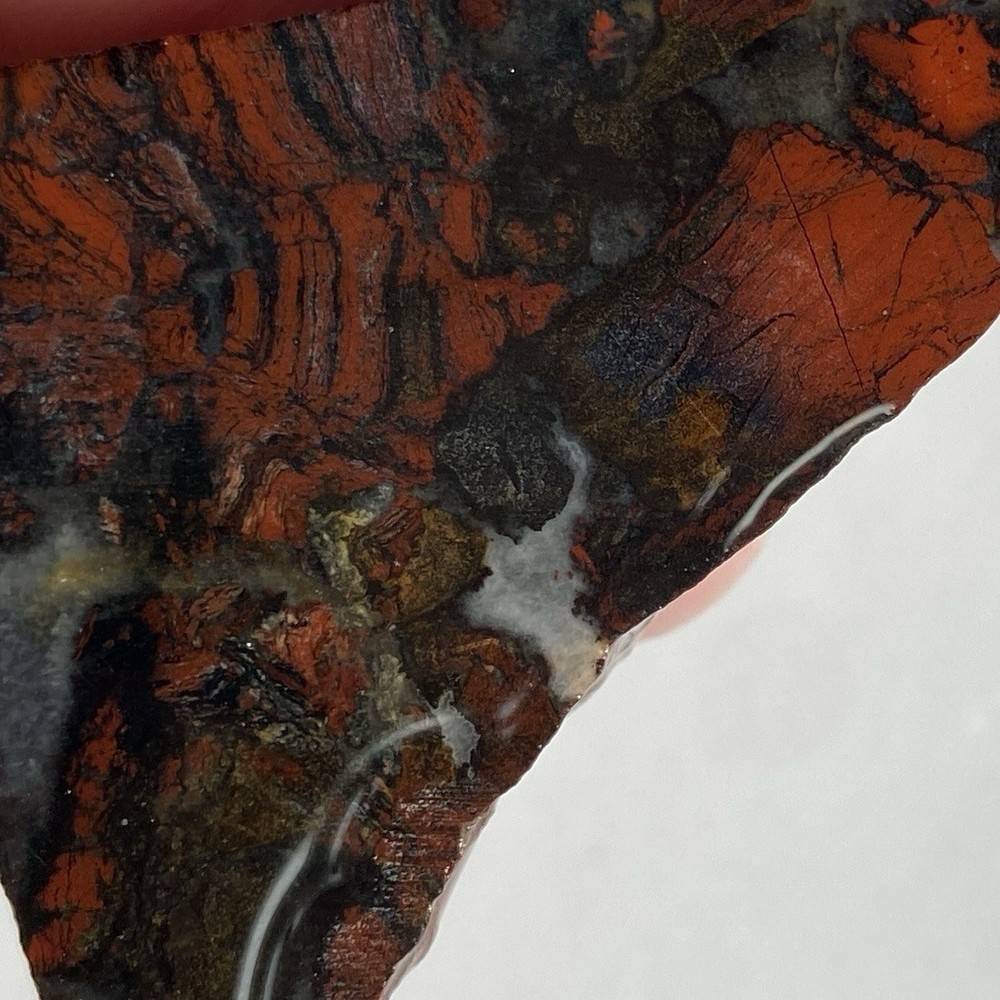 Vibrant Tabu Tabu Jasper Rough Lapidary Slab