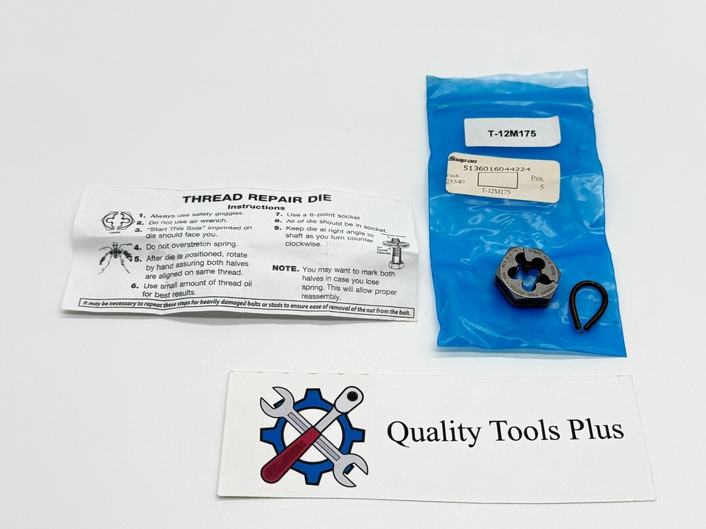Murray Tools NEW Split Hex Die Thread Chaser M12 X 1.75 USA