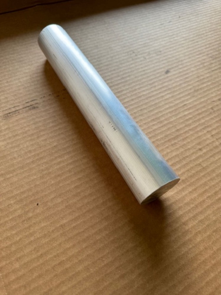 2" Diameter Aluminum 6061 Round Rod x 10" Long,  Solid Extruded Bar
