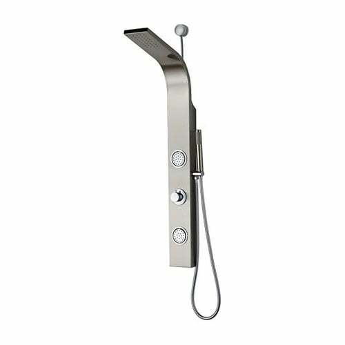 Vernazza 43 in. 2-Jet Shower System with Hand Shower in Stainless Steel