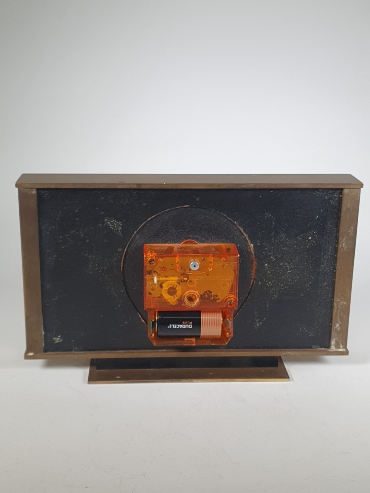 Seth Thomas quartz Brass mantel clock Collectable Heavy
