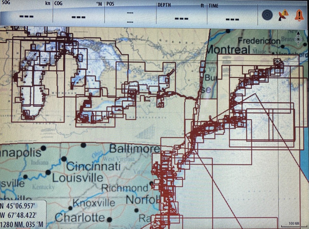 FUGAWI Aboard US & CANADA MSD/SD Chart Card -*Bench Tested*