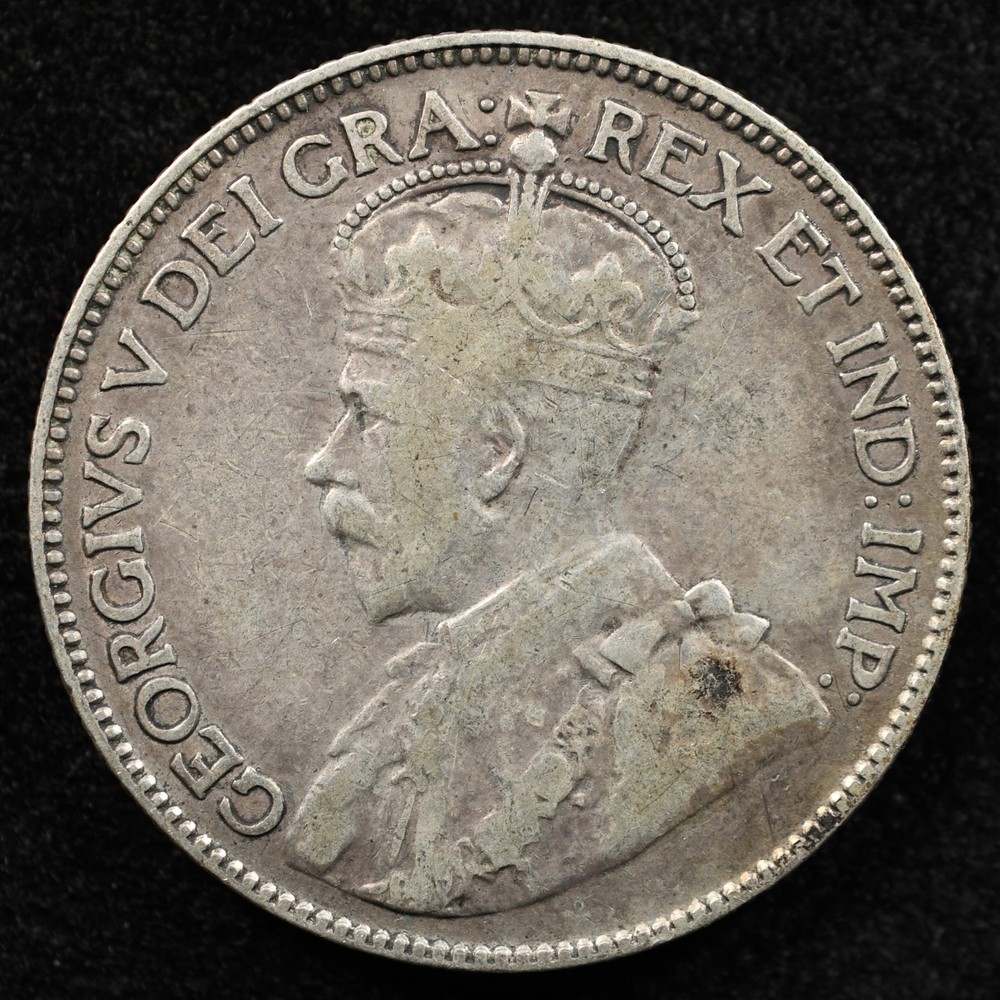 Canada 25 Cents 1920, Coin, Silver, Inv#E273