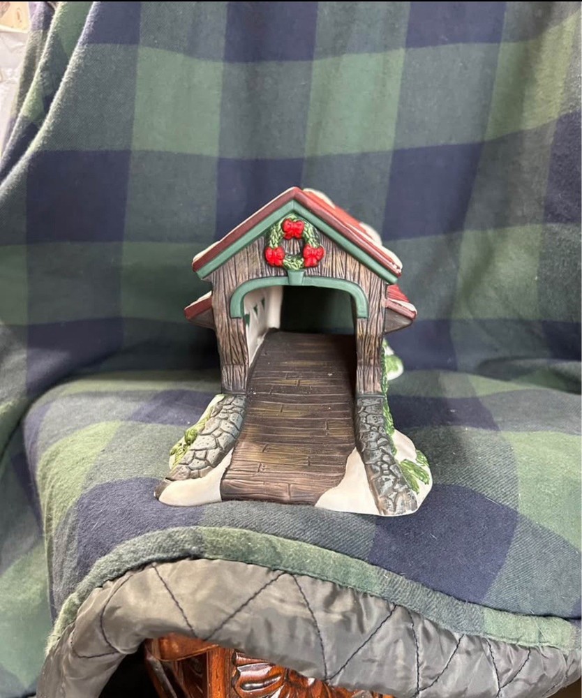 Decorative Beautiful Christmas Village Bridge.