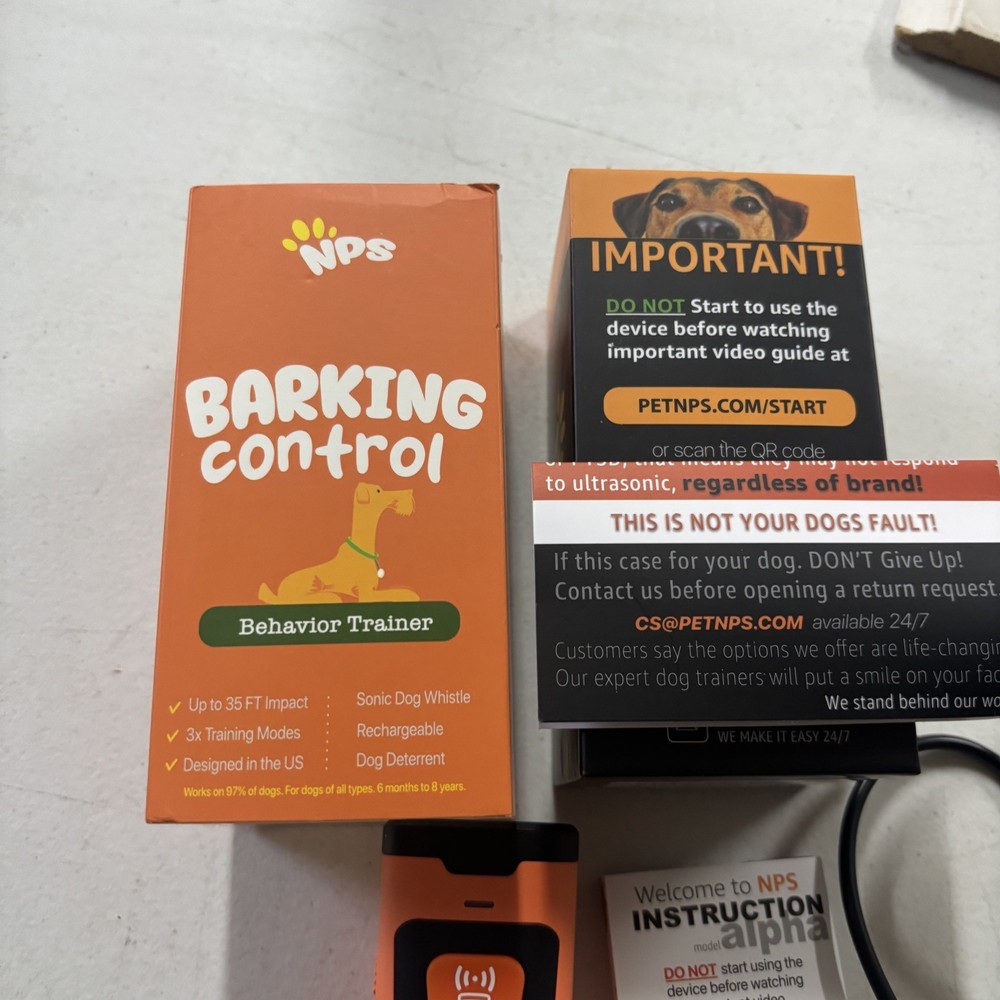 NPS Barking Control Behavior Trainer Stop Barking