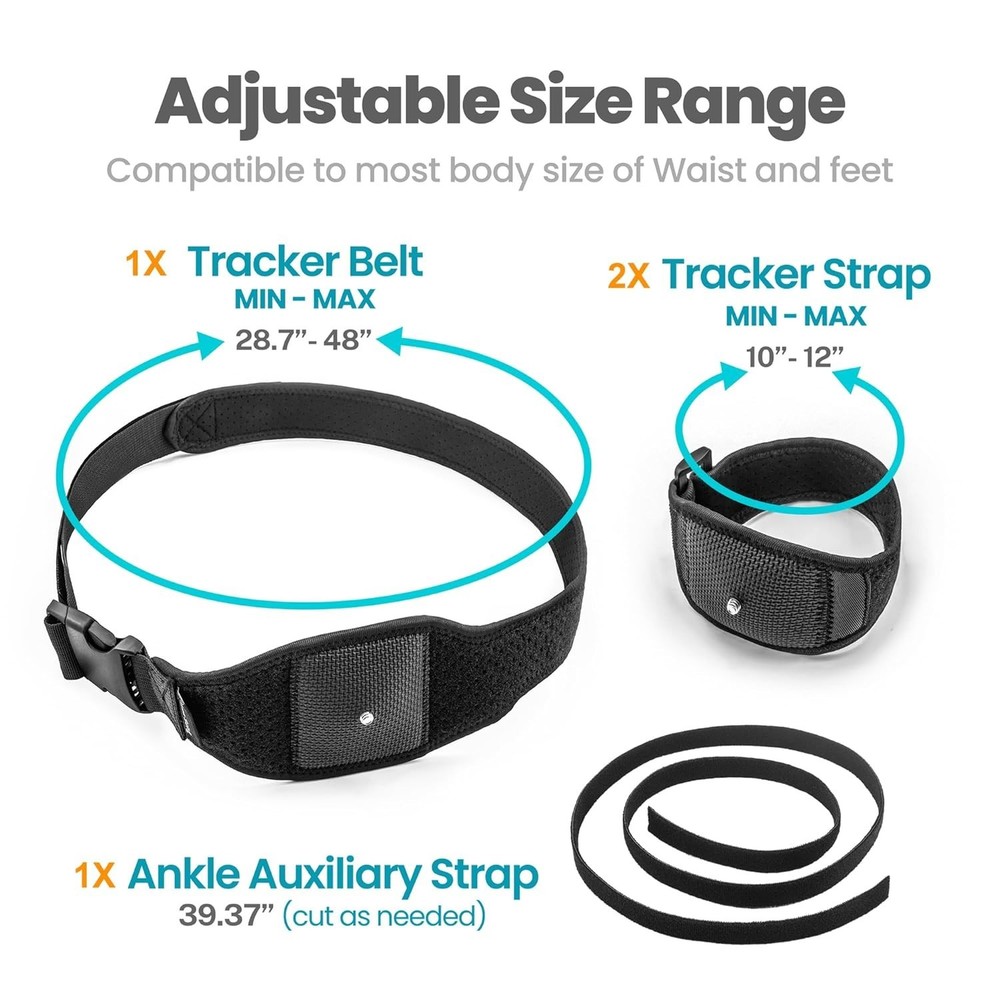 Full Body Tracking Set: Tracker Belt & Straps for HTC Vive - Comfort & Security