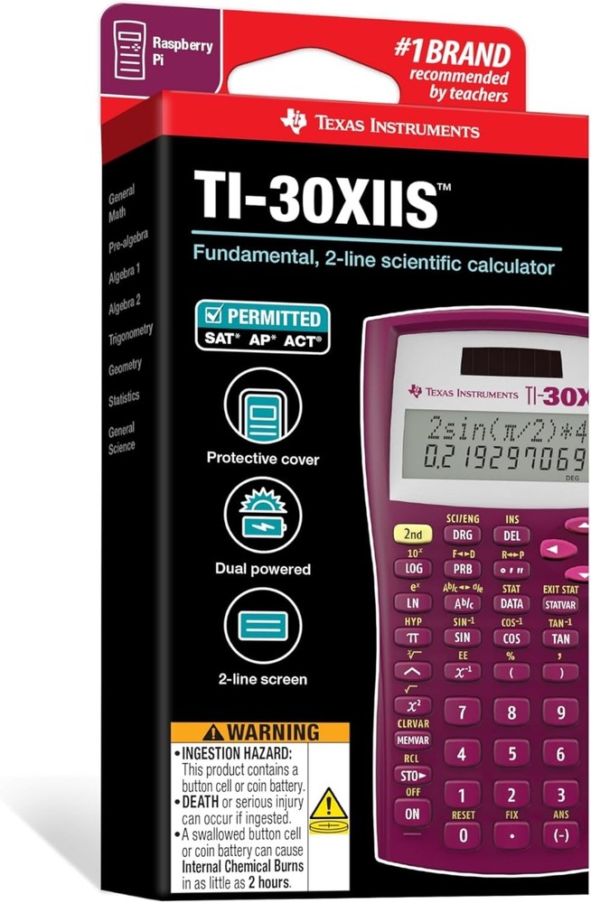 Lightweight TI-30XIIS Raspberry Calculator with Advanced Statistical Functions
