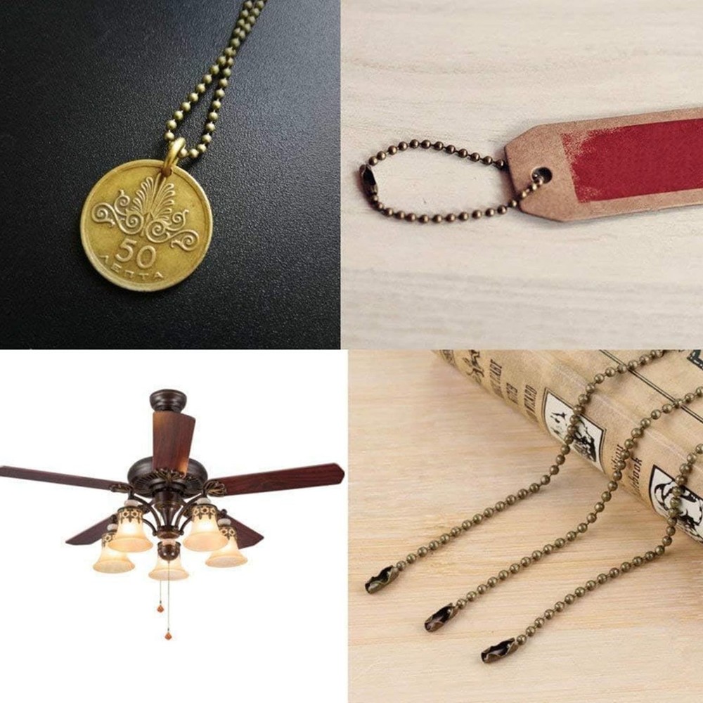 IFNOW Fan Pull Chain Extension Metal Fan pull chain extension, ceiling fan ch...