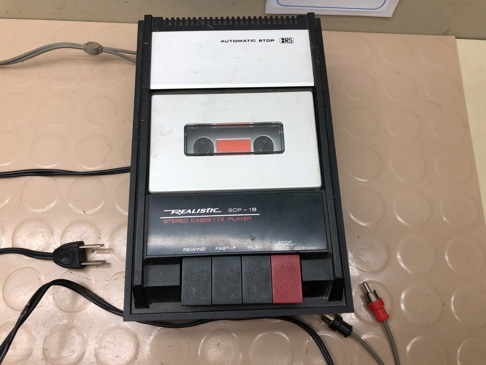 Vintage Realistic SCP-1B Stereo Cassette Player
