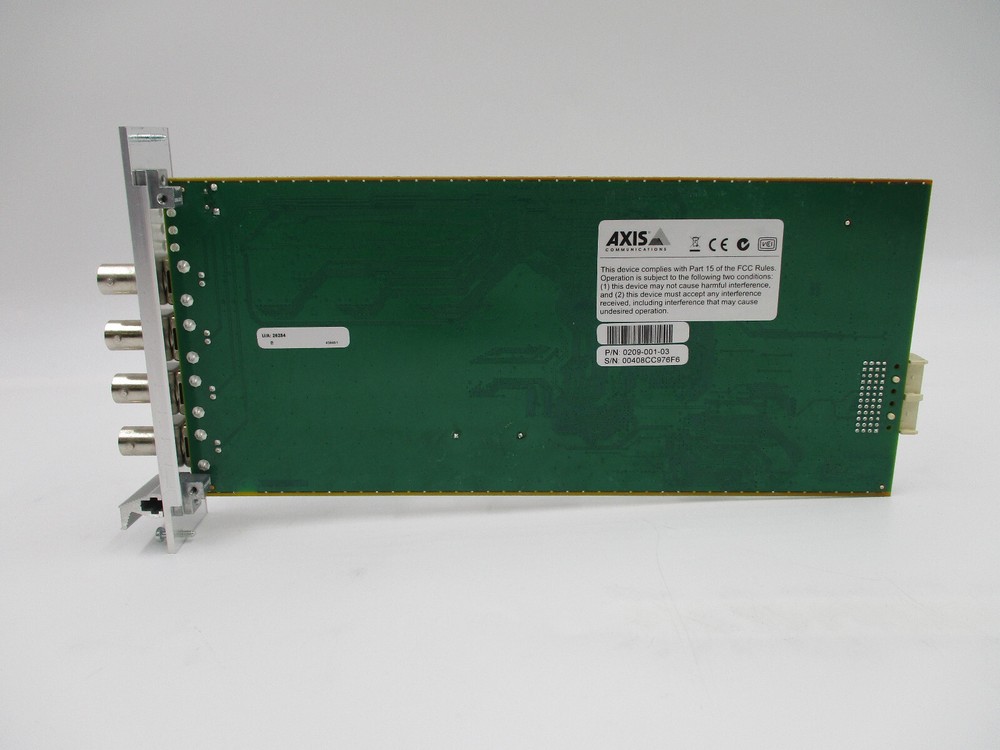 Axis 241Q Blade Video Server Rack 4-Channel Source Plug-In Module 0209-001-03