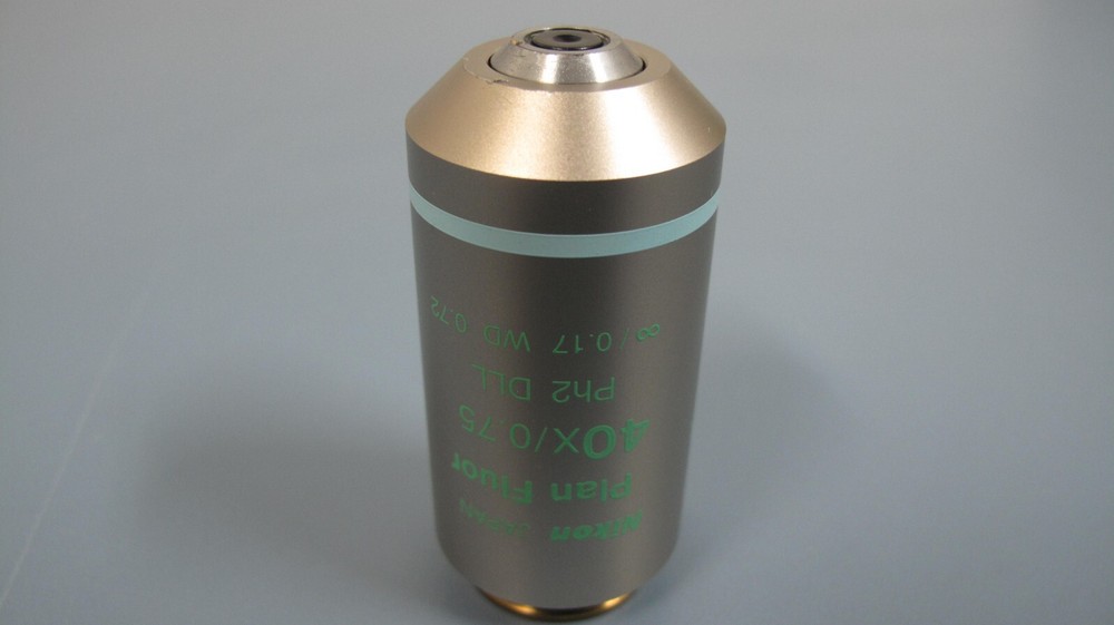 NIKON PLAN FLUOR 40X /.75 ∞ Ph2 DLL Phase Contrast Eclipse Microscope Objective