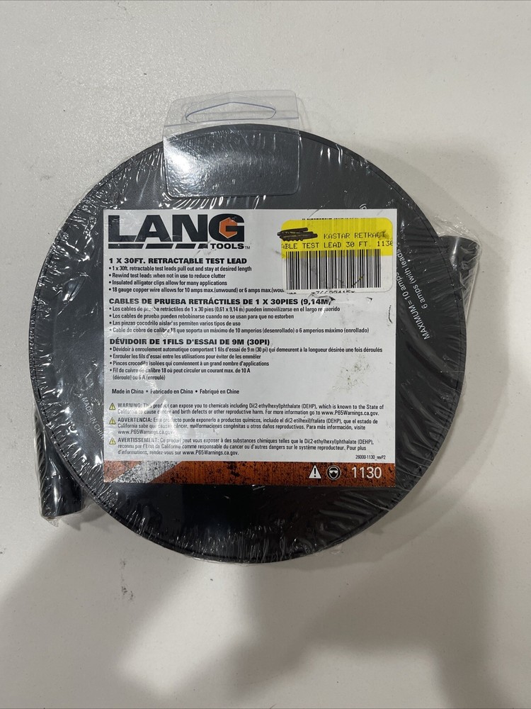 Retractable Test Leads - 30 ft. LNG-1130