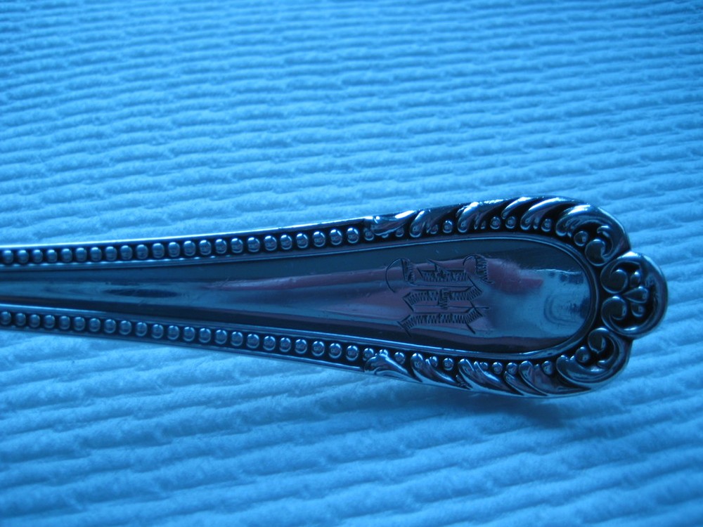 1896 Gorham Silver & Electro Plated Serving Spoon M Monogram
