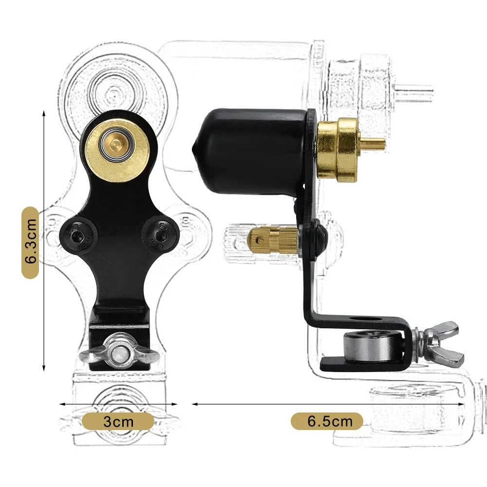 Complete Rotary Tattoo Machine Kit Shader Liner Assorted Set PowerSupply Needle
