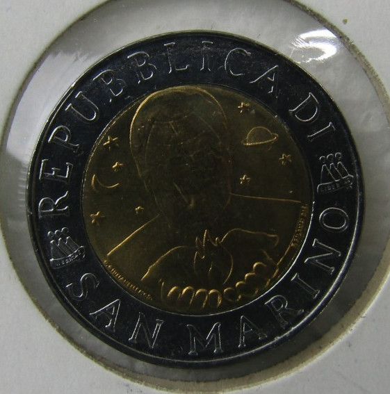 SAN MARINO, 500 LIRE, KM#357, 1996, UNC