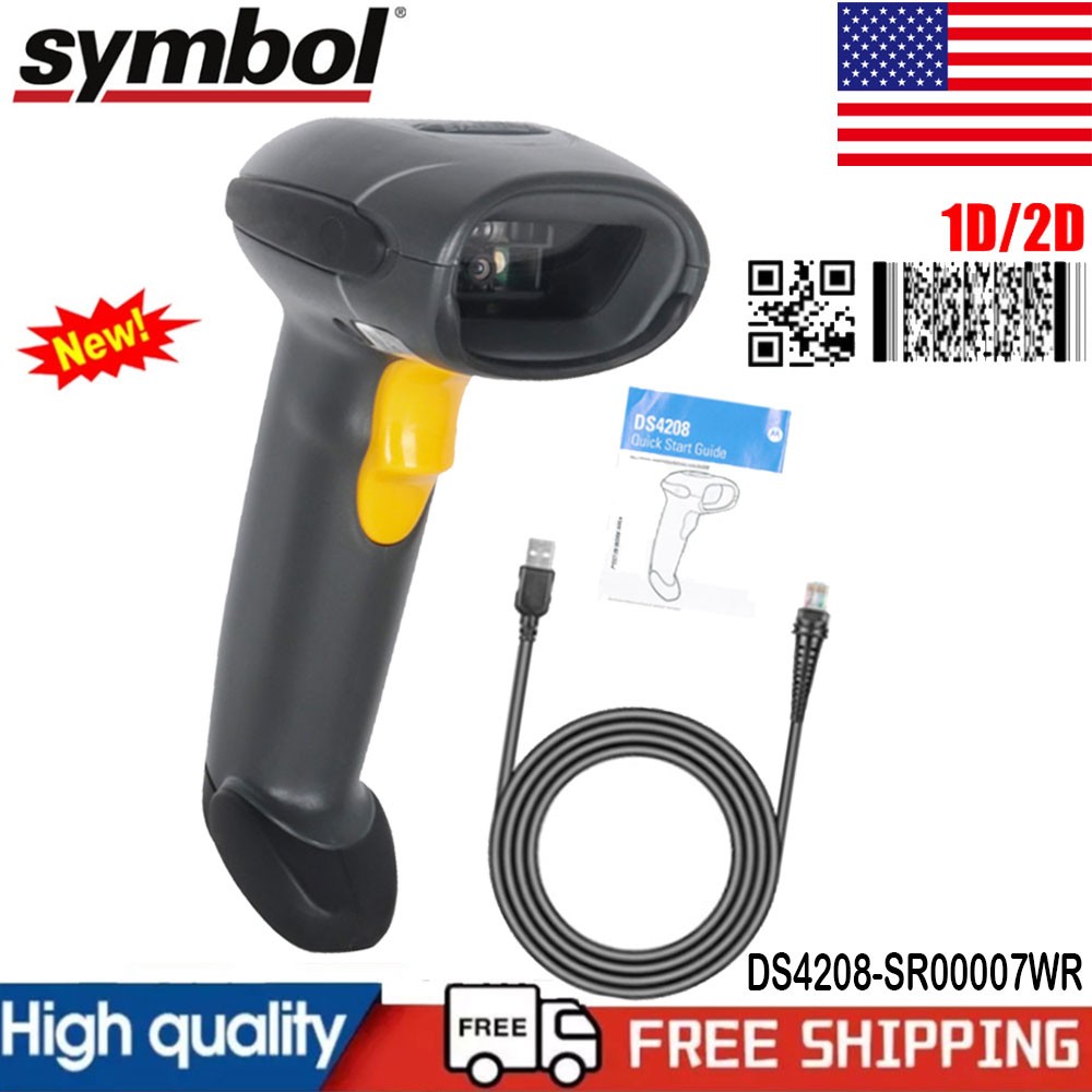 Symbol Wired Handheld USB Barcode Scanner 1D/2D Imager Scanning DS4208-SR00007WR