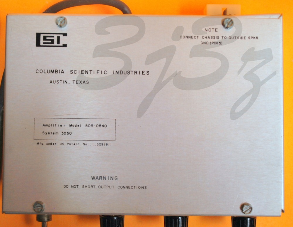CSI Amplifier 3050 Model 805-0540 Voice Actuated Intercom
