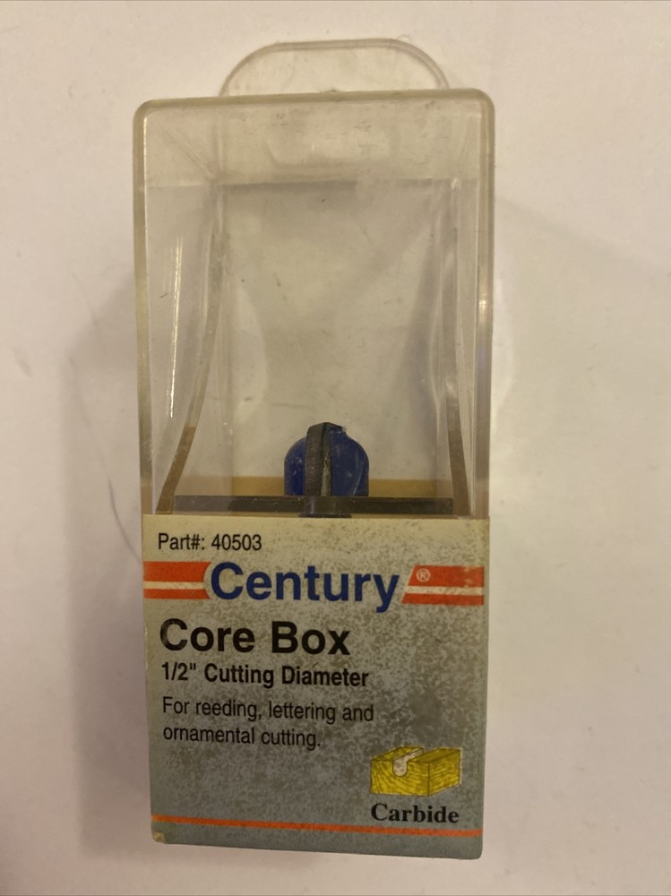 CENTURY DRILL AND TOOL 40503 Core Box Tct Router Bit,1/2 in.