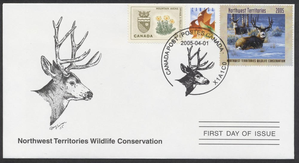 2005 NWT Wildlife Conservation Fund FDC #NTW9d Mule Deer
