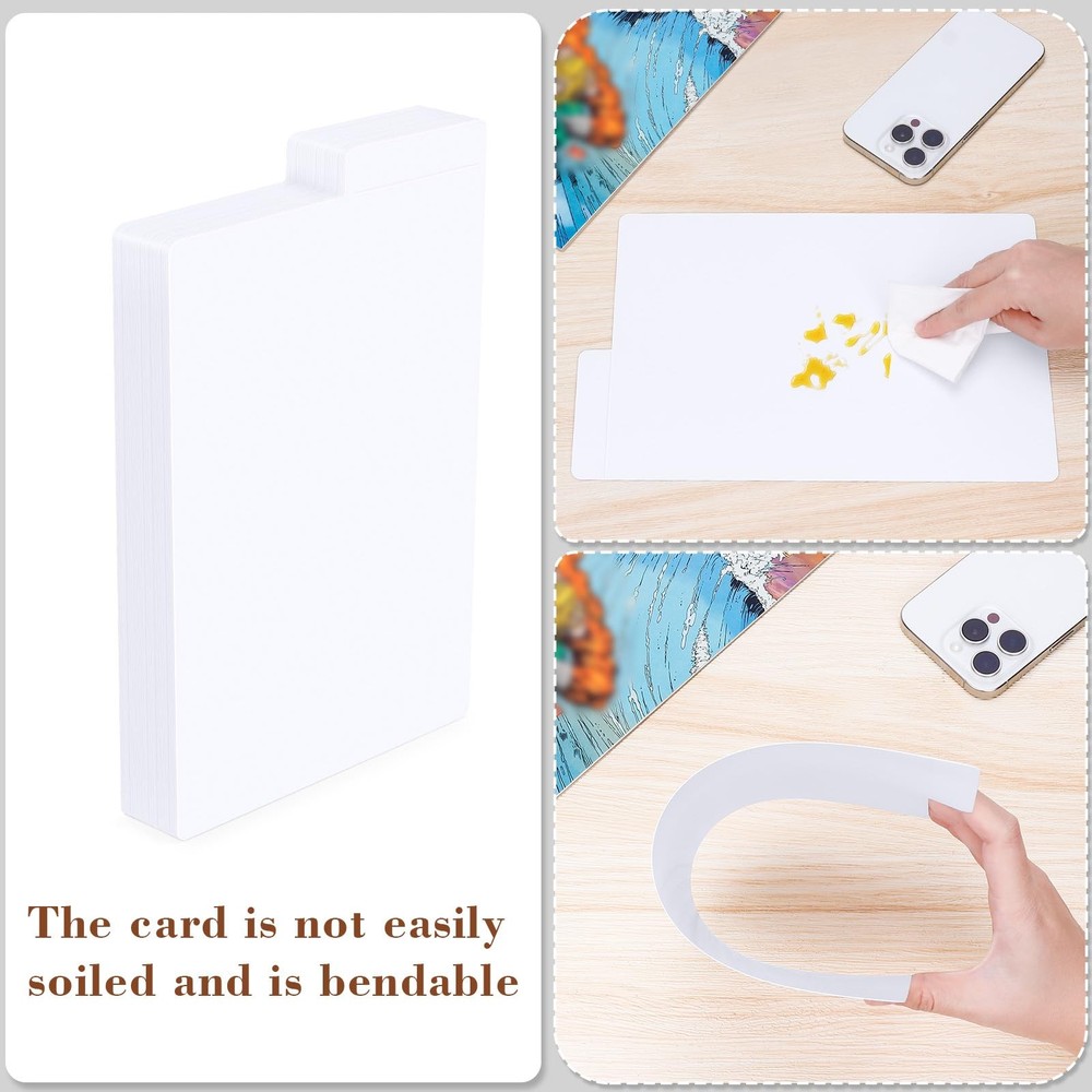 Comic Dividers 25 Pack, Cardboard Tabs, White, Comic Box Organizer