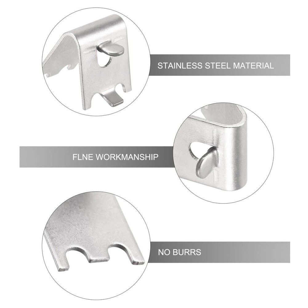 Freezer shelf clip, shelf support bracket 1.5mm thick 16pcs