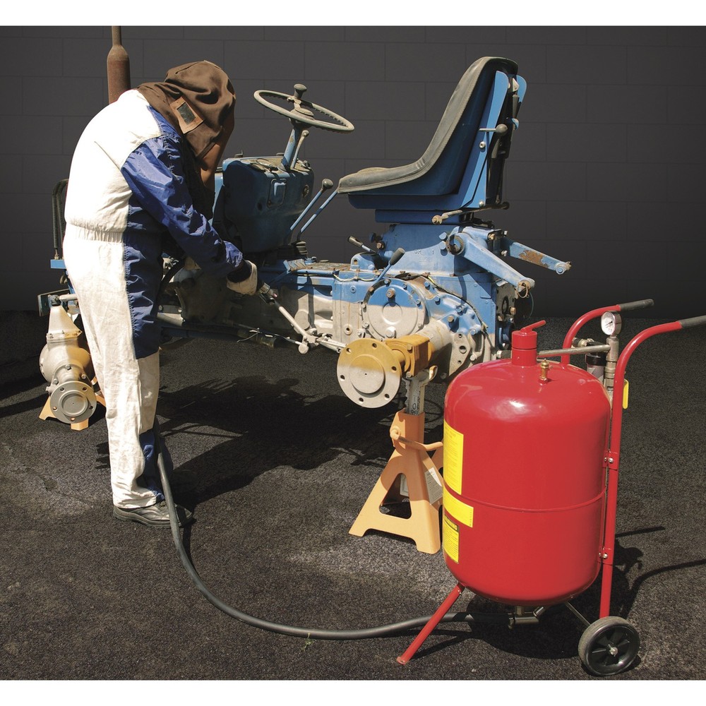 Allsource Roll-About Abrasive Pressure Blaster with Deadman Handle, 110-Lb.