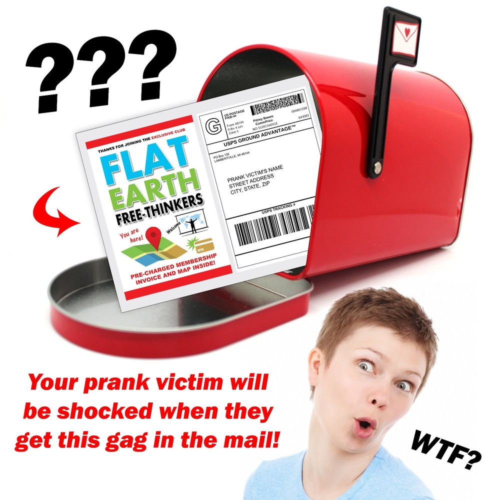 Flat Earth Fake Prank Mail Sent Anonymously!