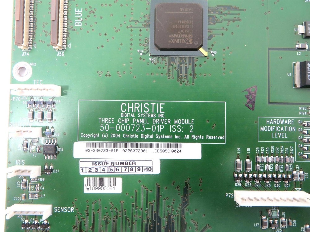 CHRISTIE Three Chip Panel Driver Module 50-000723-01P ISS:2