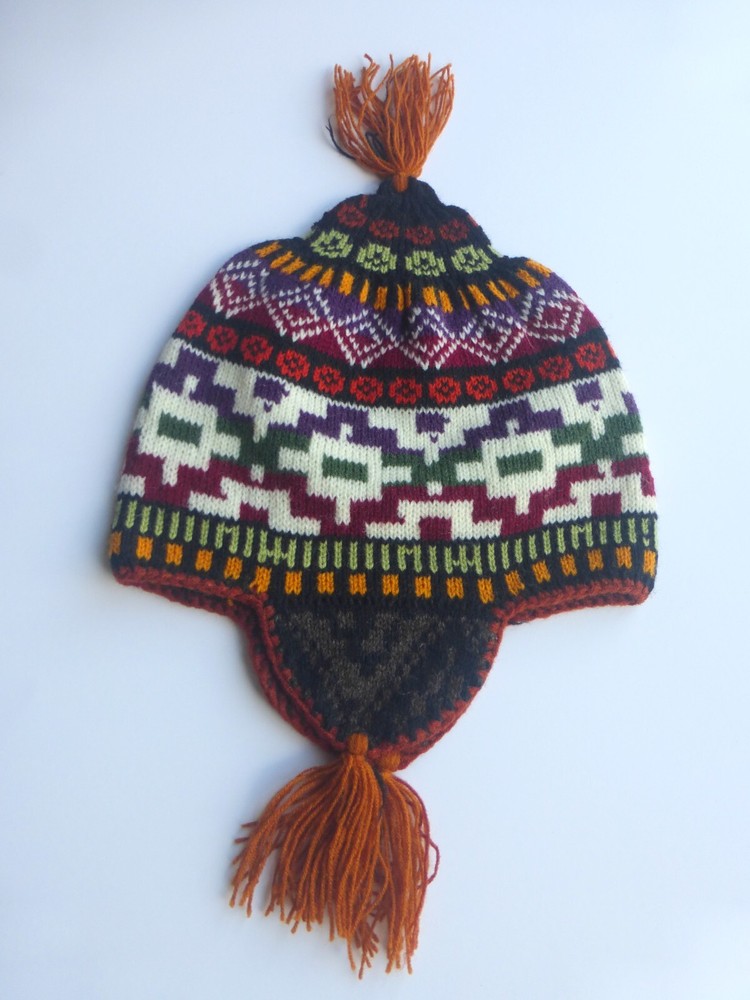 Peruvian Andean Mountain - Handmade Shaman Chullo Hat
