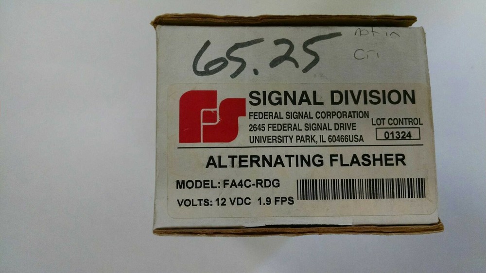 FEDERAL SIGNAL FA4C-RDG Compact Electronic Flasher