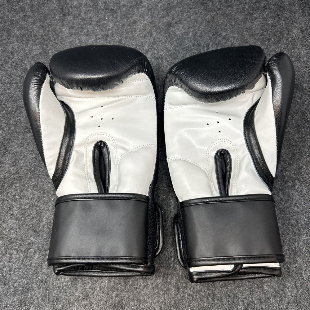 Revgear Boxing Gloves 12oz Pro Training Durable Black White