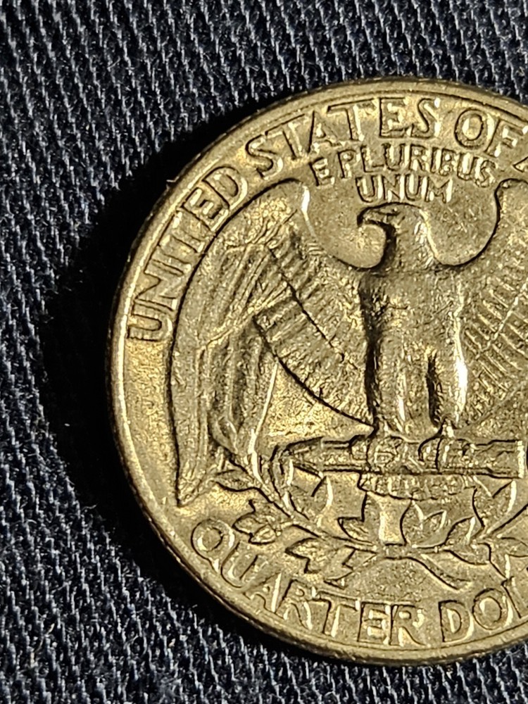 1982 D Quarter Errors Filled In Mint Mark, Letters On Rim, " In Cod We Trust" DD