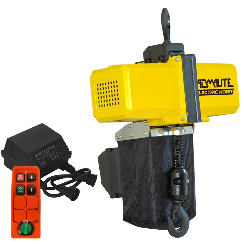 ADMALITE - 1/2 Ton Mini Electric Chain Hoist with Wireless Remote Control System