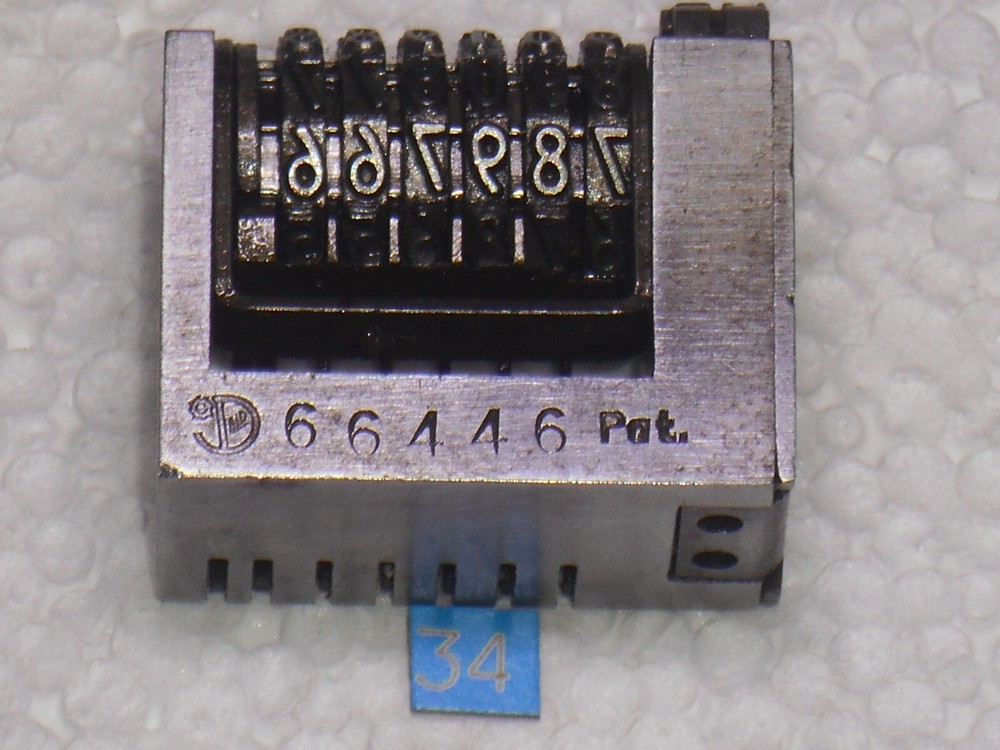 DOLD | letterpress Reverse numbering machine | 34