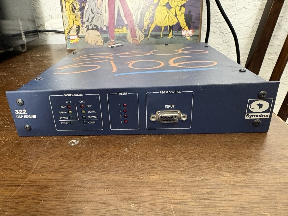 Symetrix 322 DSP Engine Audio Processor Untested