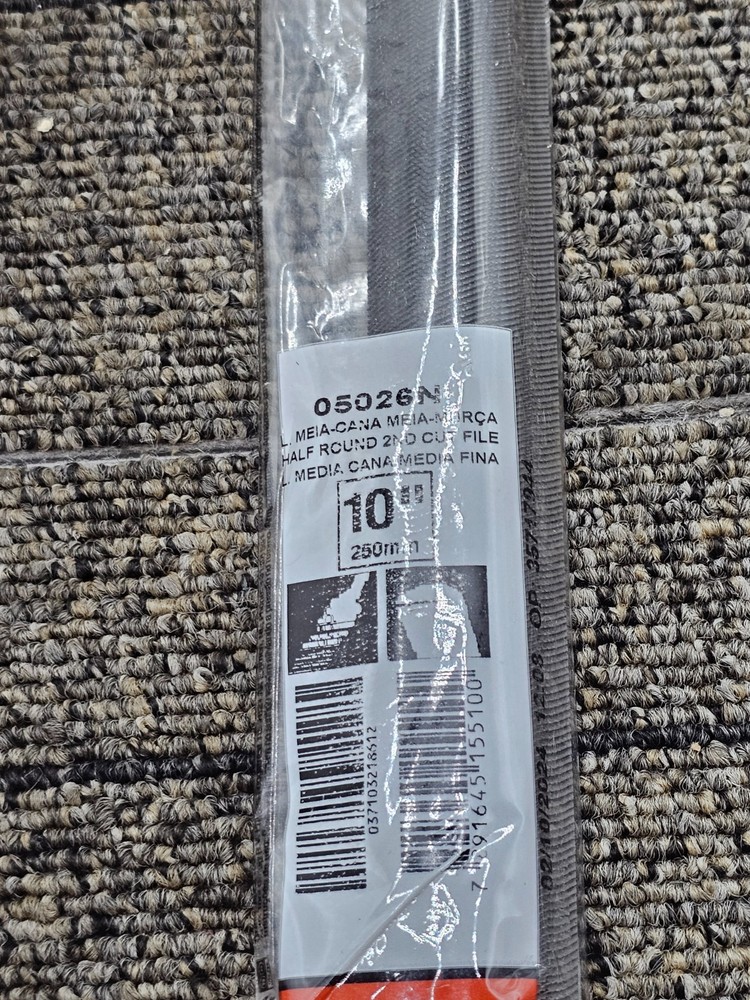 (QTY 2) Crescent Nicholson 05026N 10" Half Round Double Cut Second File