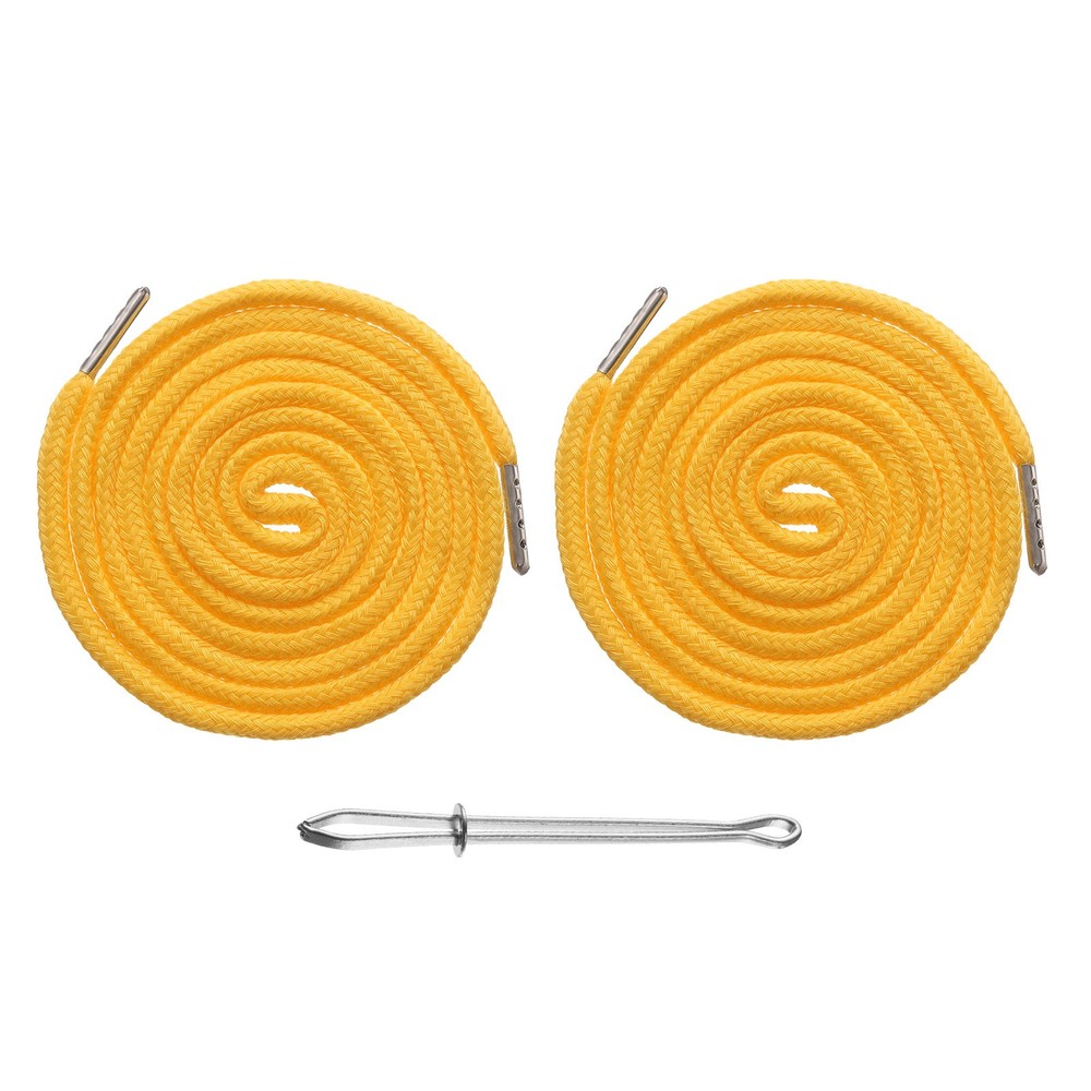 2pcs Drawstring Cords 51" Replacement Drawstring with Threader Dark Yellow