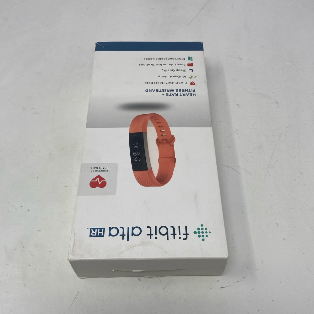 Fitbit Alta HR Activity Tracker Small - Peach/Coral Band