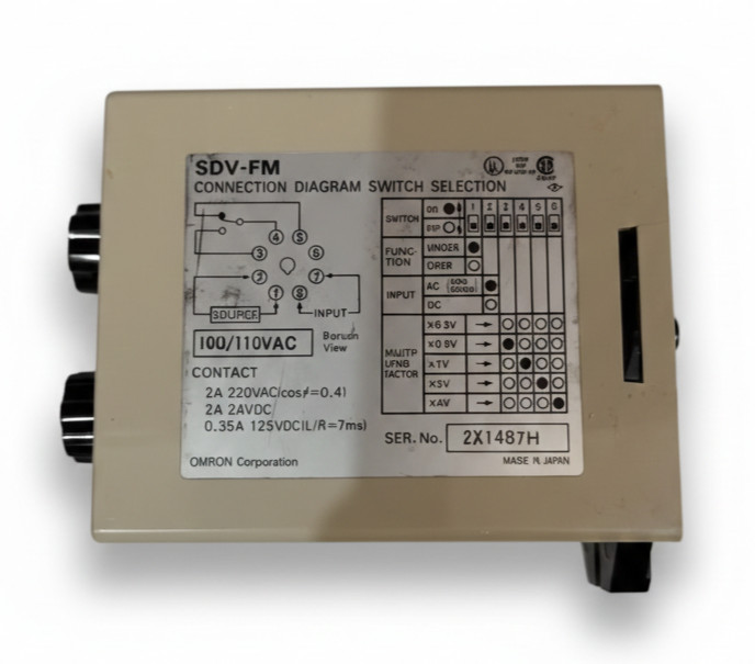 OMRON SDV-FM6 ELECTRONIC TIMER VOLTAGE 110VAC FREE FAST SHIPPING