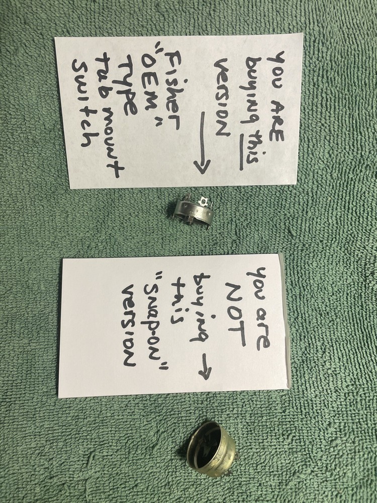 Fisher 400 500 800 AC volume control Power Switch OEM type