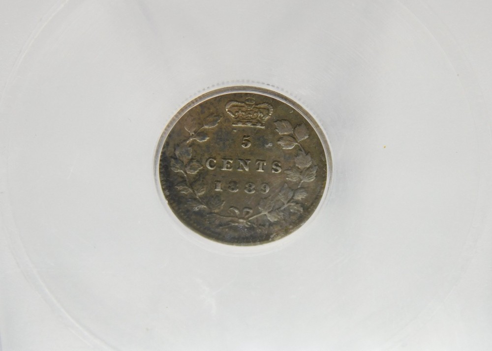 1889 CANADA FIVE CENT ICG EF40 (BT1178)