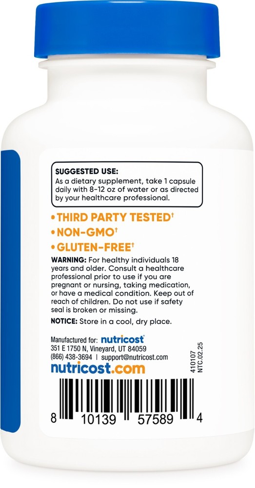 Nutricost NADH Supplement (20mg) 120 Capsules