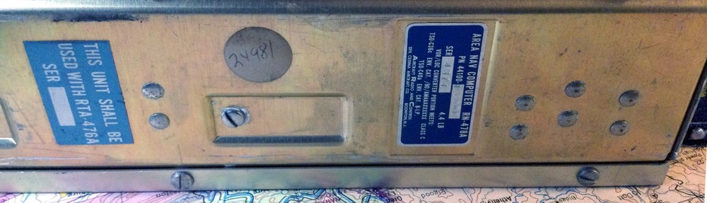 ARC RN-478A Area Nav Computer PN 44100-1000 *OPS Tested Good