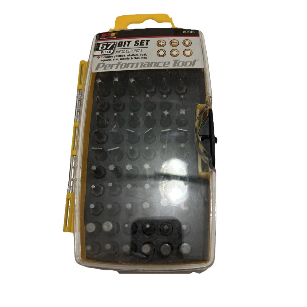 PERFORMANCE TOOL 67 PIECE BIT SET WILMAR 20145