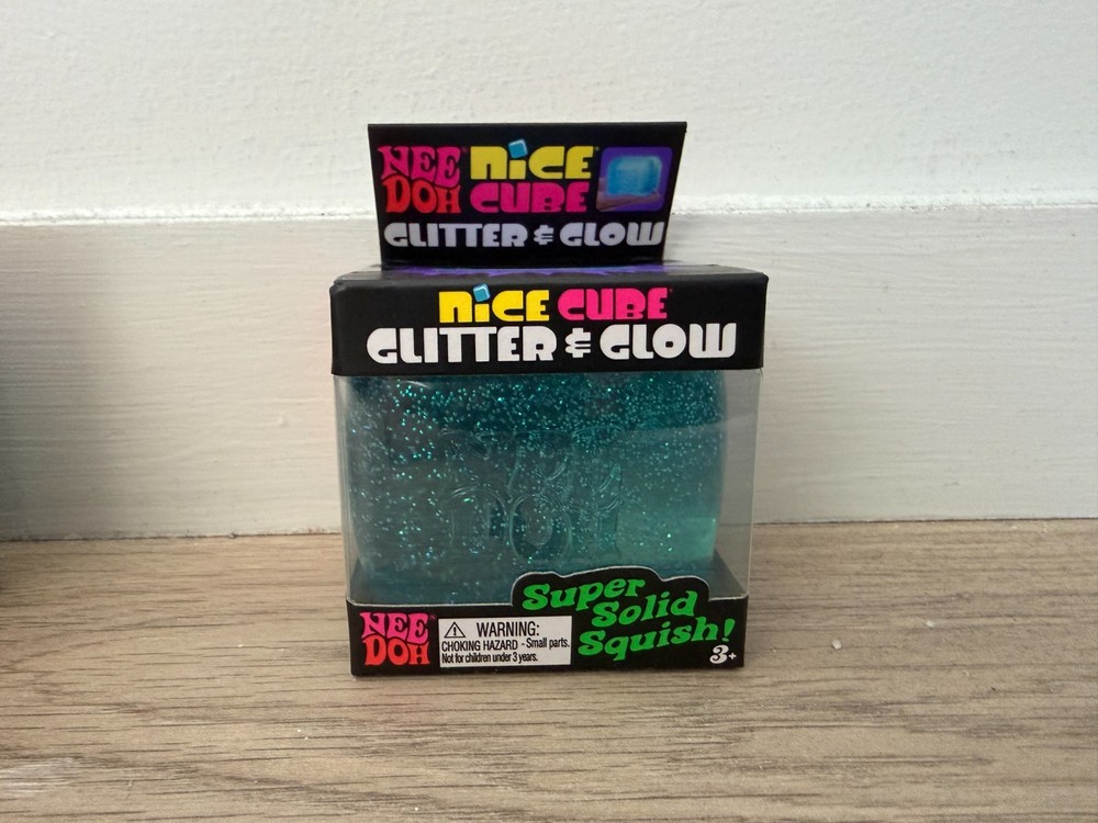 Nee Doh Nice Cube Glitter and Glow Cube