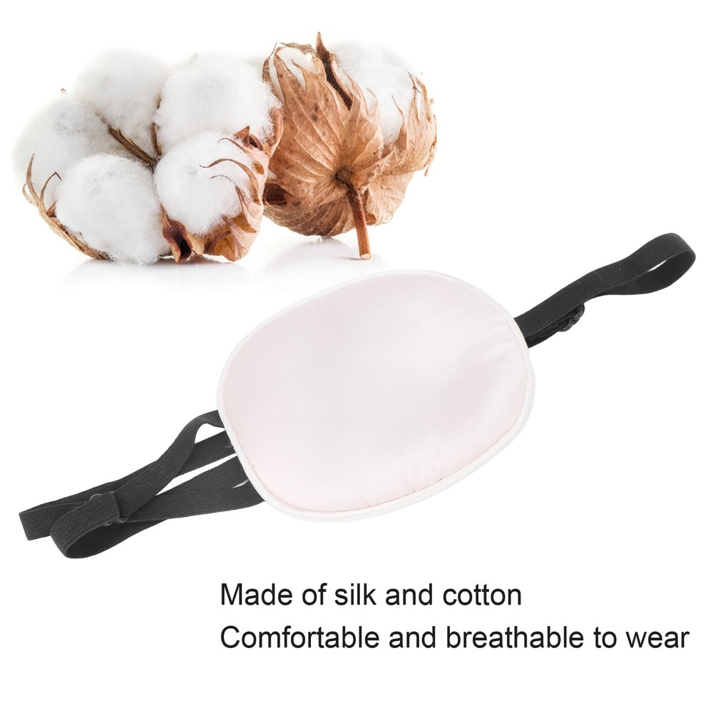 Eye Patch Silk Cotton Elastic Strap Full Cover Light Blocking Eye Cover Pad For