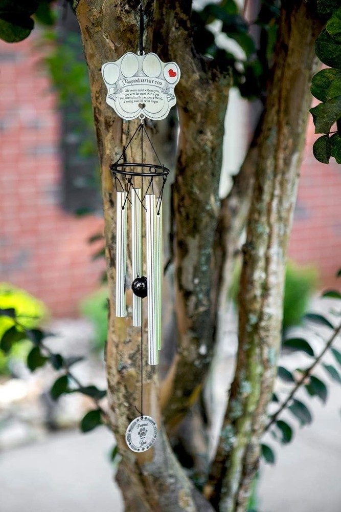 Pawprint Wind Chime - Pet Memorial Gift