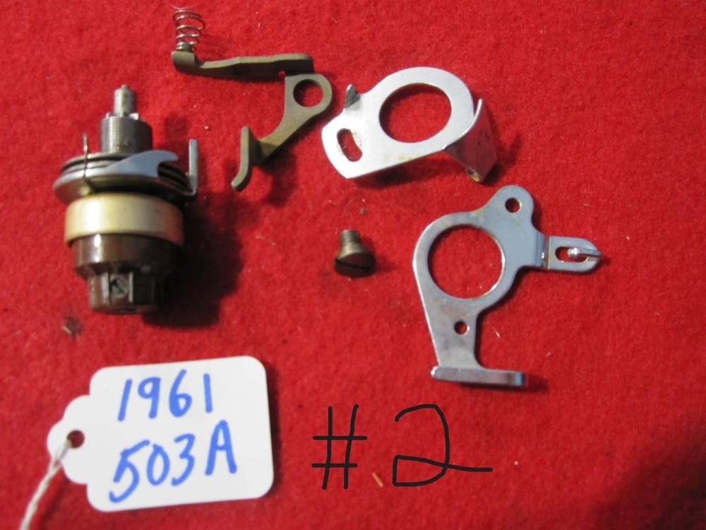 1961 SINGER  SEWING MACHINE MODEL 503A THREAD TENSIONER  #2