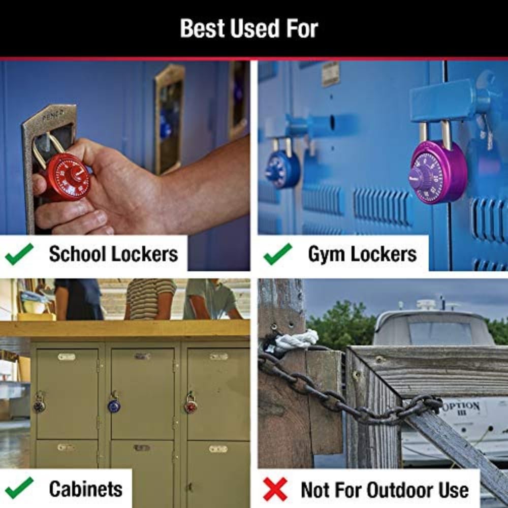 Master Lock 1530DCM Locker 1 Pack, Colors may vary, Multicolor